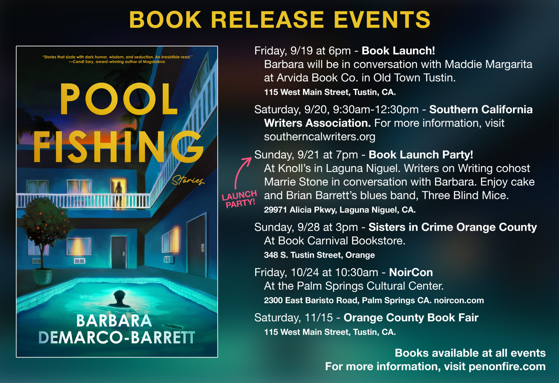 Book events for POOL FISHING